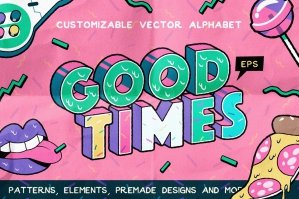 Good Times Alphabet & Graphic Set
