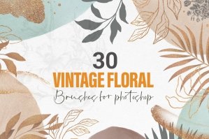 Vintage Floral Brushes for Photoshop
