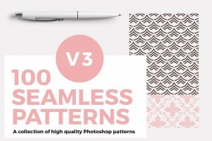100 Seamless Photoshop Patterns Version 3
