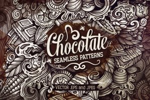 Chocolate Graphics Doodle Patterns