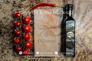 Olive Oil Bottle Mockup 1