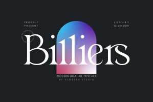 Billiers - Modern Ligature Typeface