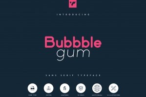 Bubbble Gum - Sans Serif Typeface