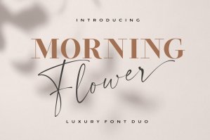 Morning Flower Font Duo