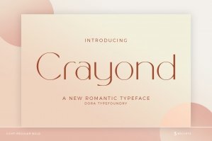 Crayond - A New Romantic Typeface
