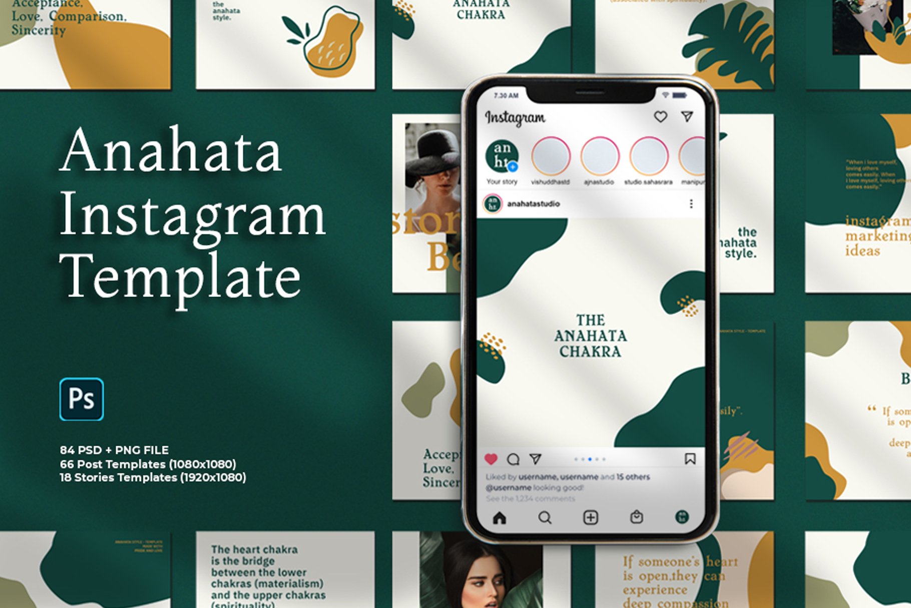 Anahata - Instagram Template - Design Cuts