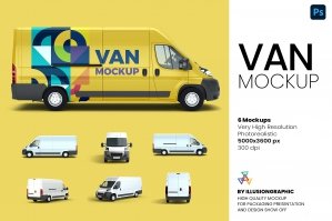 Van Mockup - 6 Views