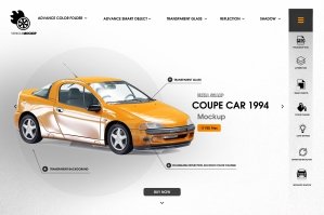 Coupe Car 1994 Mockup Vol. 2