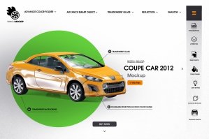 Coupe Car 2012 Mockup Vol. 2