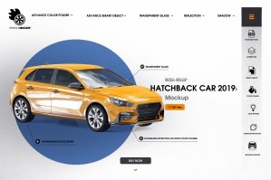 Hatchback Car 2019 Mockup