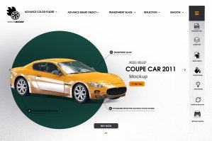 Coupe Car 2011 Mockup Vol. 2