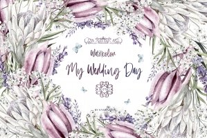 My Watercolor Wedding Day