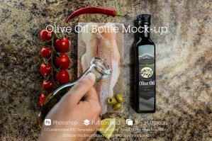 Olive Oil Bottle Mockup 5