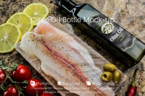Olive Oil Bottle Mockup 9