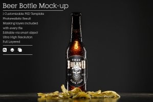Beer Bottle Mockup 03