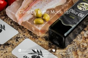 Olive Oil Bottle Mockup 14