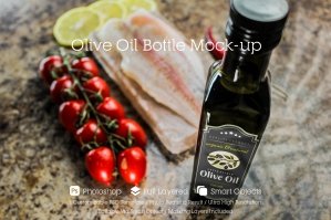 Olive Oil Bottle Mockup 15