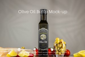 Olive Oil Bottle Mockup 17