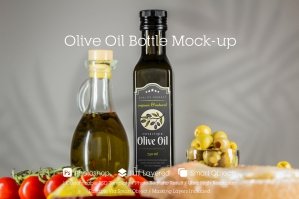 Olive Oil Bottle Mockup 18