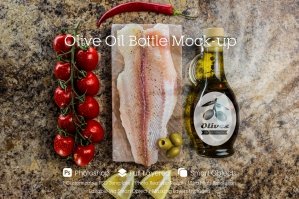 Olive Oil Bottle Mockup 19