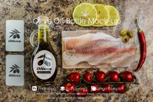 Olive Oil Bottle Mockup 22