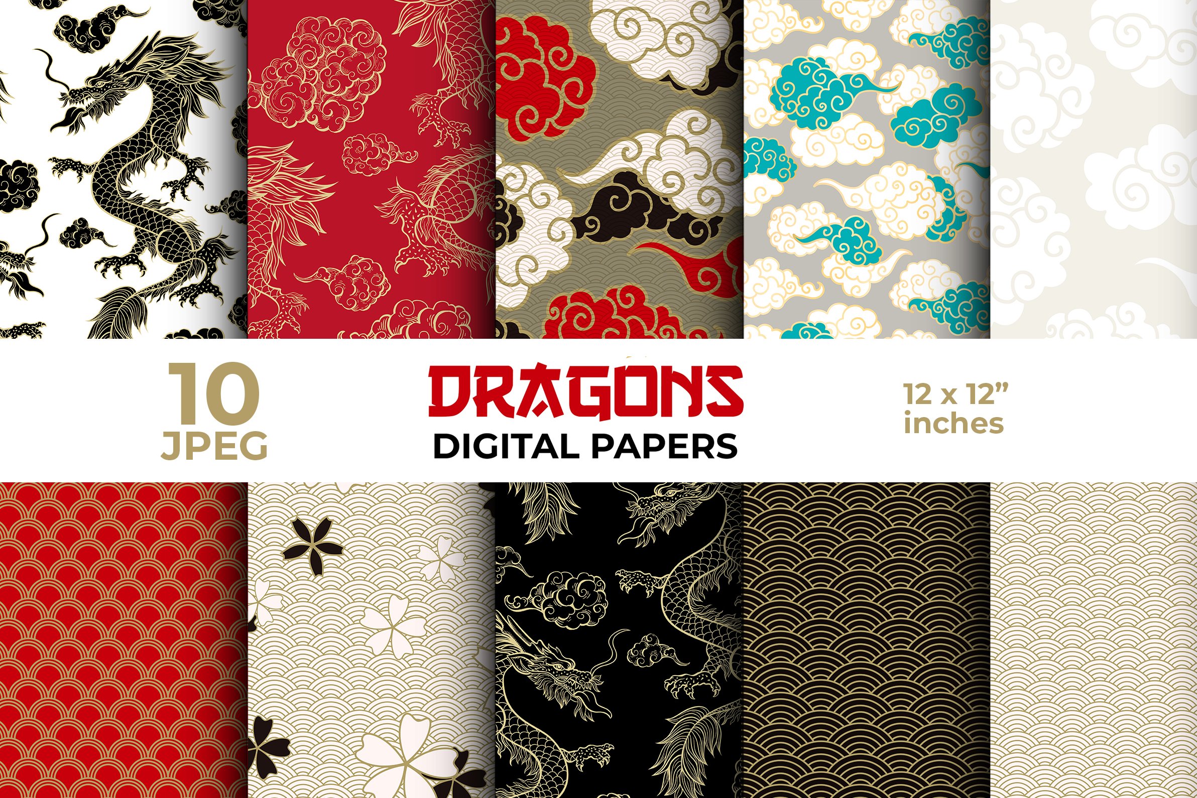 chinese dragon patterns