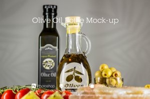 Olive Oil Bottle Mockup 26