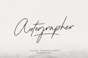 Autographer Handwritten Signature Font