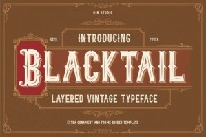 Blacktail - Vintage Font