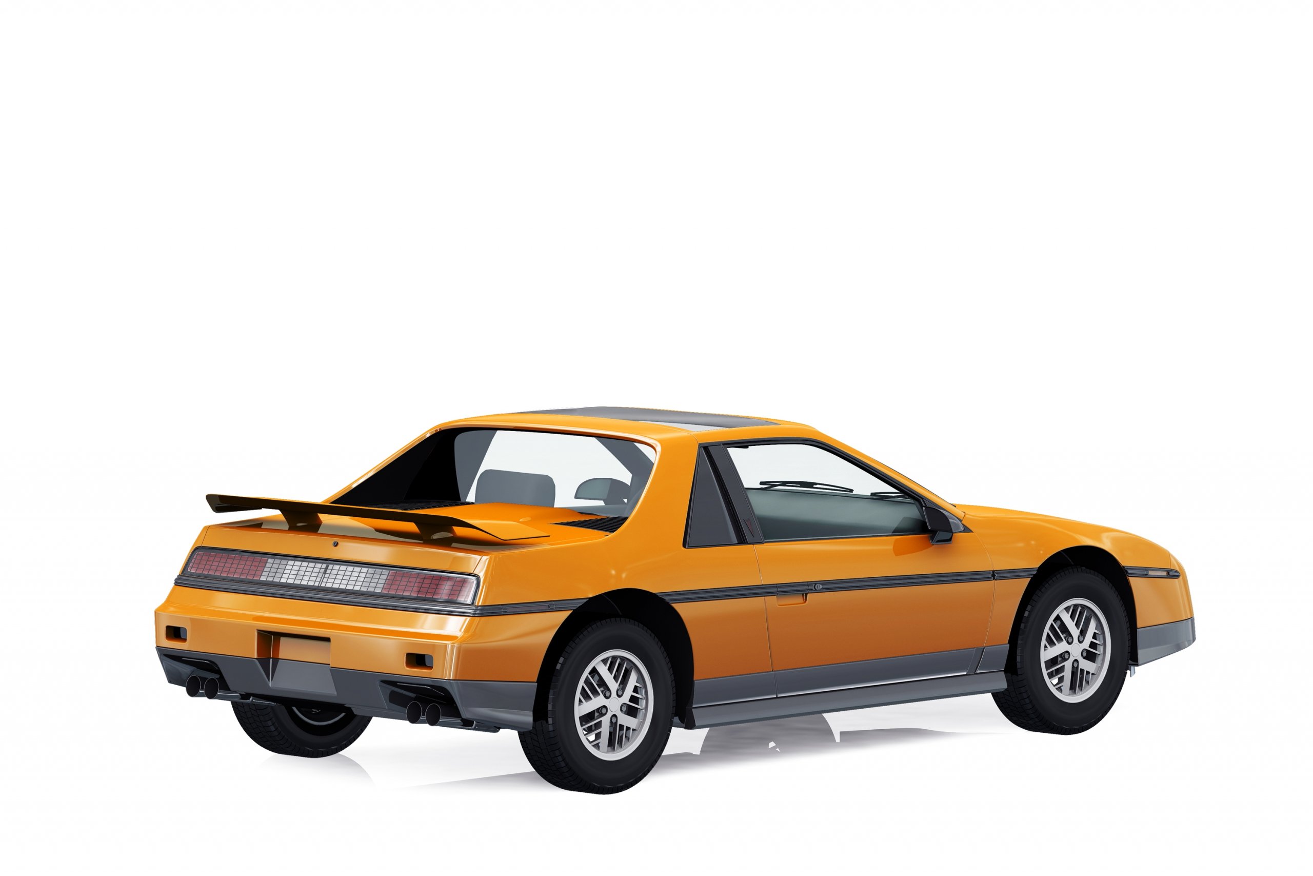 Coupe Car 1985 Mockup - Design Cuts