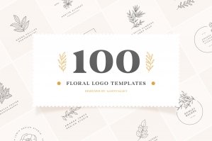 100 Floral Logo Templates