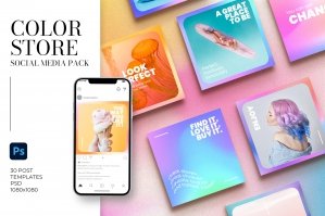 Color Store Social Media Pack