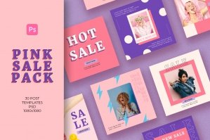 Pink Sale Instagram Pack
