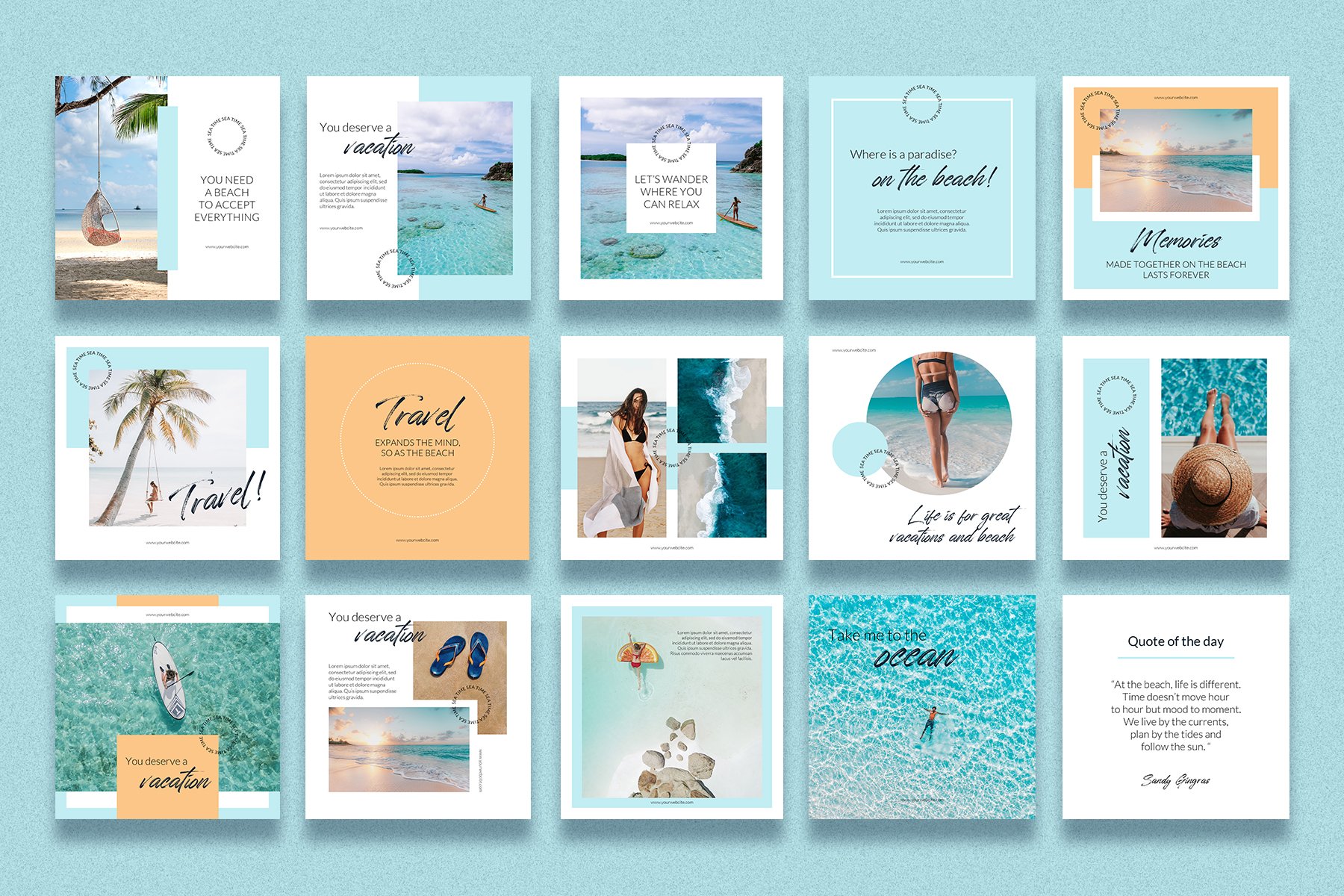 Sea Time Instagram Pack - Design Cuts