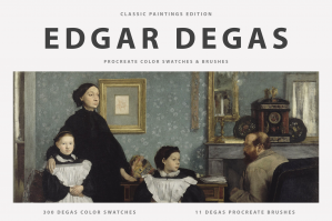 Edgar Degas Procreate Brushes & Color Swatches
