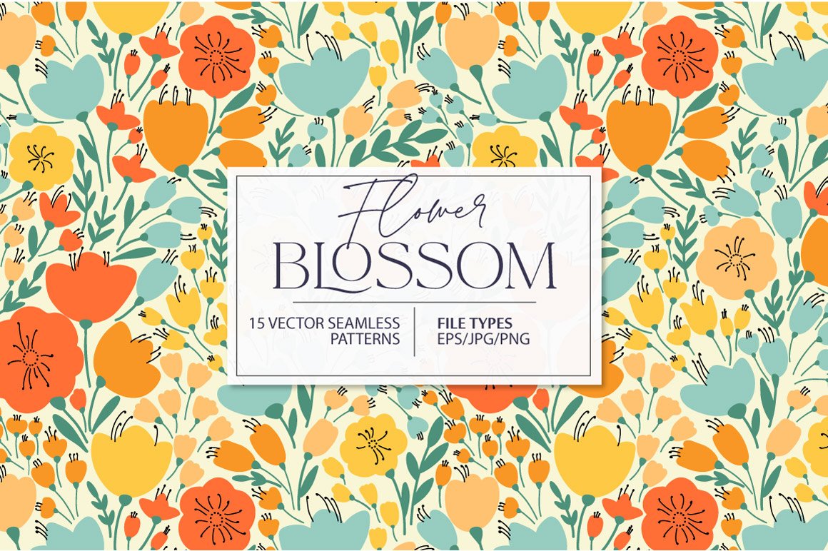 Flower Blossom Patterns Pack