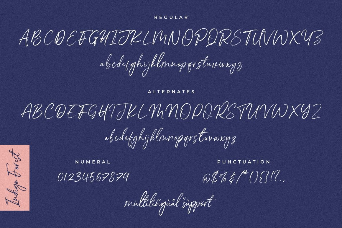 Indigo Forest Handwritten Font