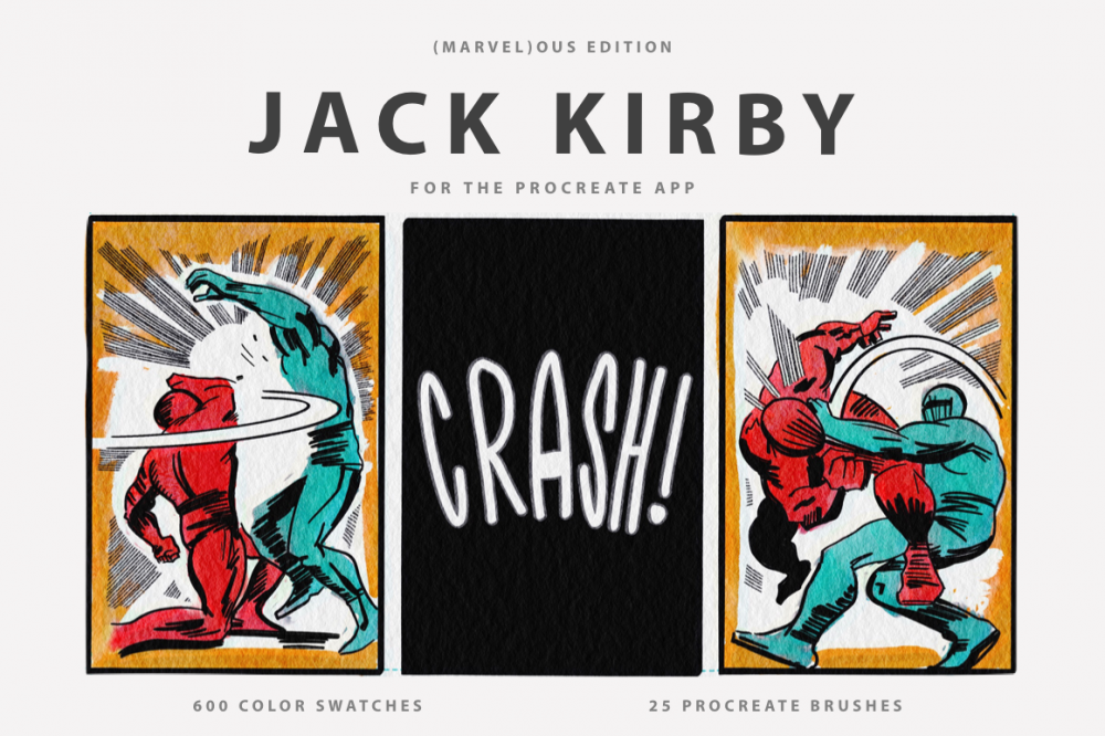 Jack Kirby’s Procreate Brushes & Color Swatches