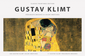 Gustav Klimt's Procreate Brushes & Color Swatches