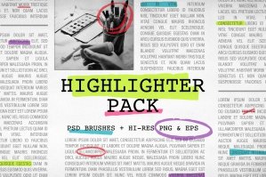 Highlighter Pack Vector Elements