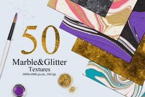 50 Marble and Glitter Textures