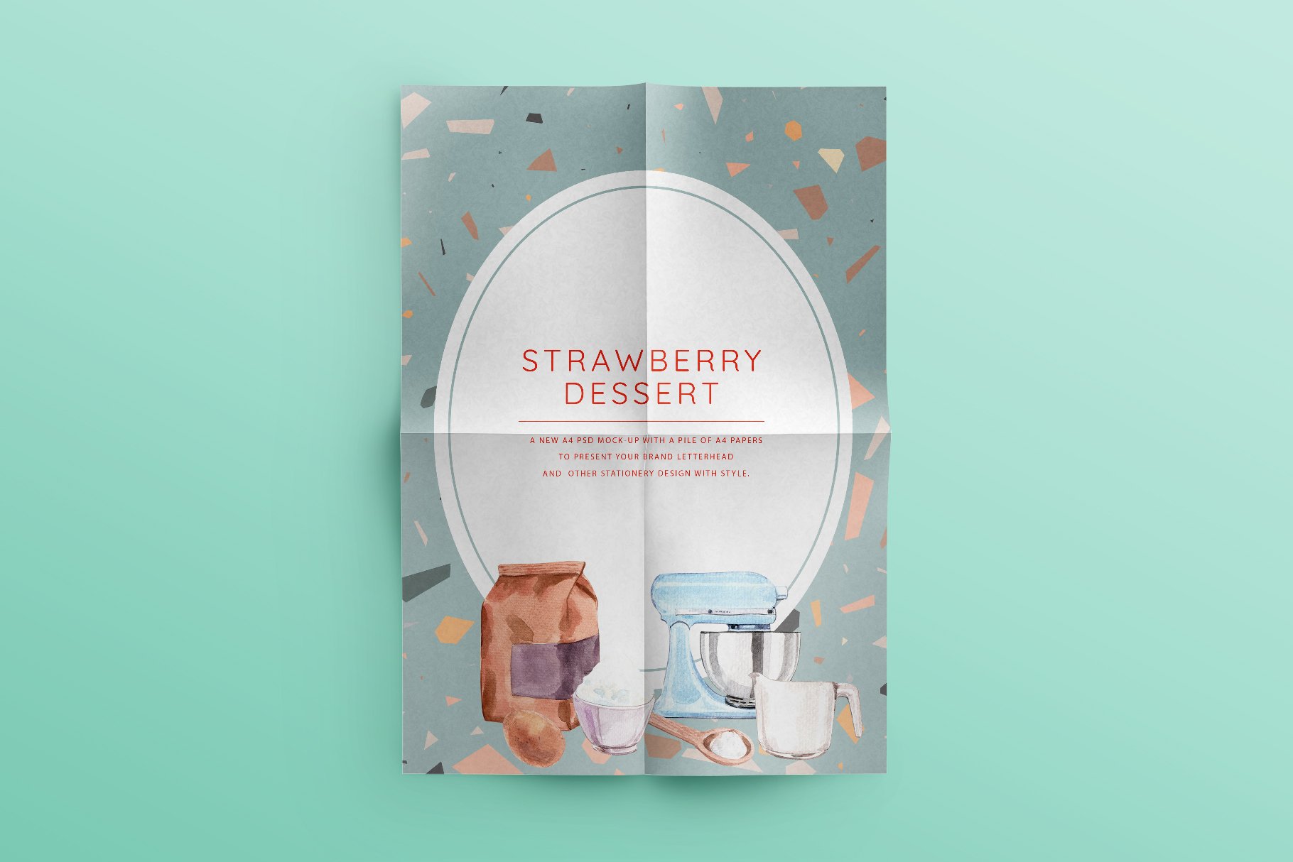 Strawberry Dessert - So Sweet Watercolor