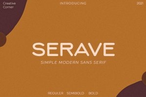 Serave - Soft Rounded Typeface