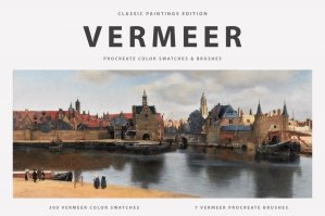 Vermeer's Procreate Brushes & Color Swatches