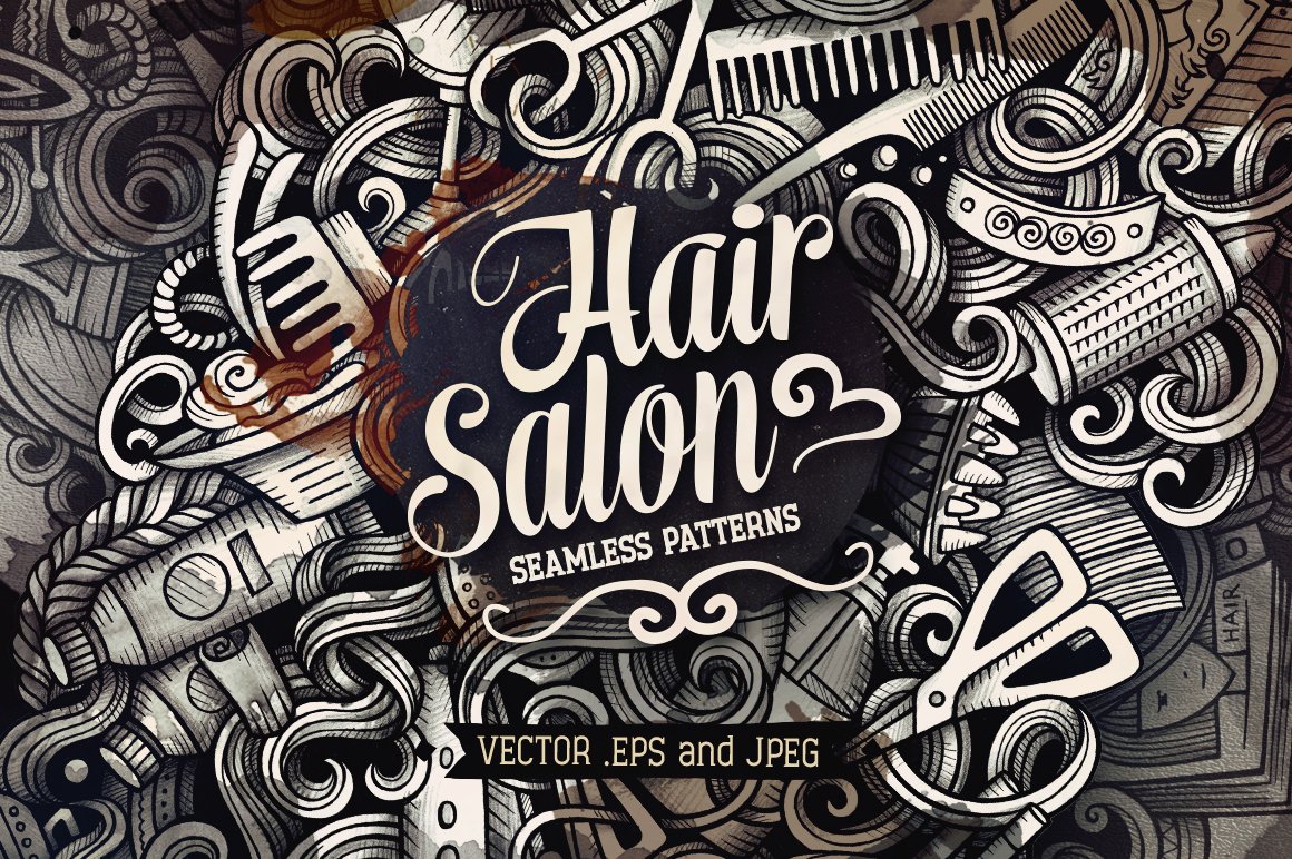 Blue Hair Salon Graphics - wide 6