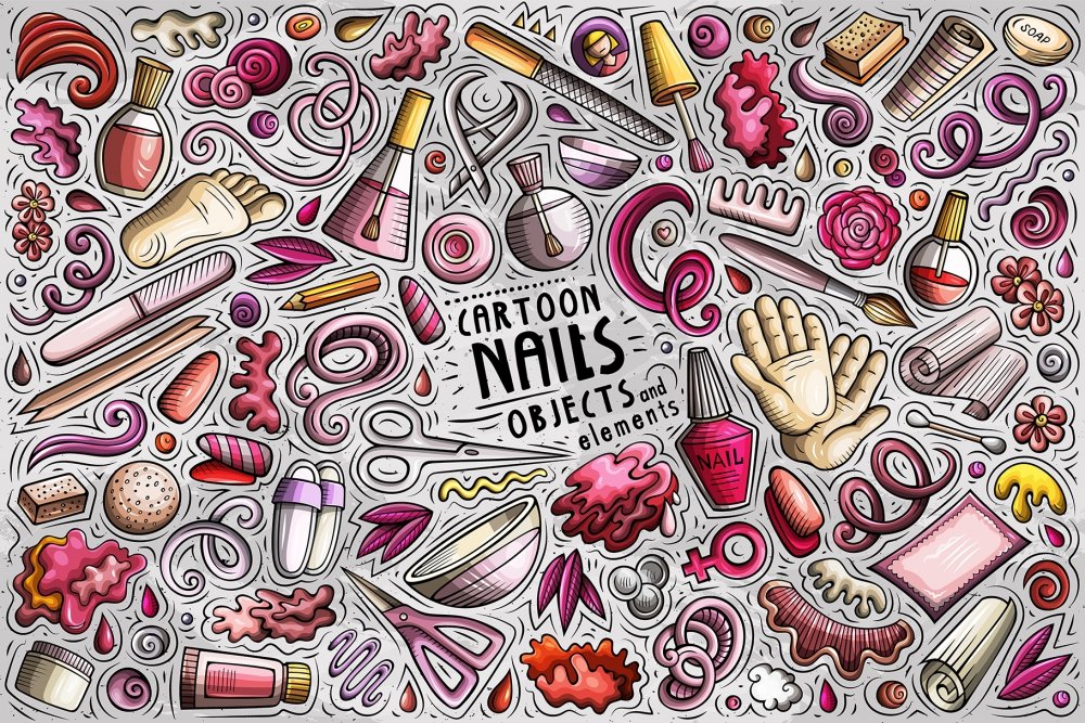 Manicure Massage Spa Nail, Cartoon nail polish counter, cartoon Character,  hand, cosmetics png | PNGWing