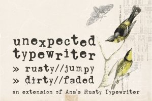 Unexpected Typewriter Font