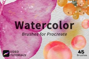 Watercolor Brushes Kit: Procreate