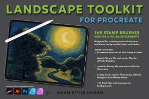 Landscape Toolkit for Procreate And Affinity