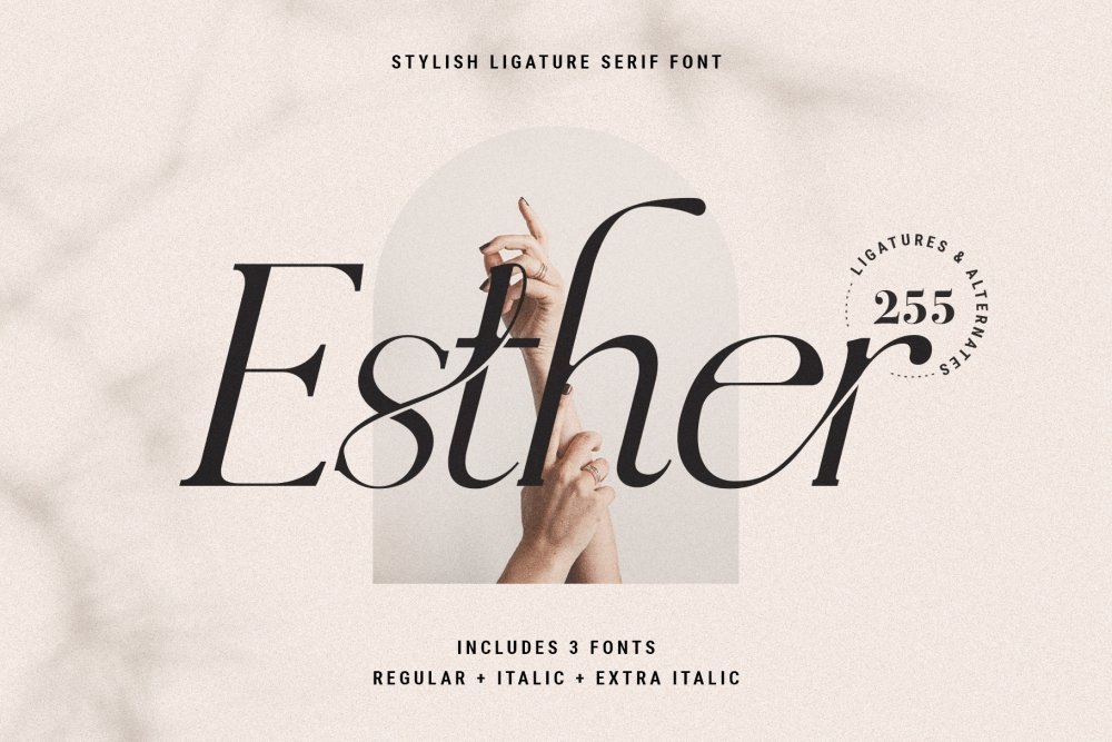 Le Livre d'Esther, Lior éditions - Fonts In Use